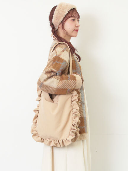 前タックジャンパースカート（チャコールグレー/ブラウン/ブルー/キナリ）｜Samansa Mos2（サマンサ モスモス）通販