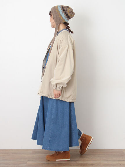 前タックジャンパースカート（チャコールグレー/ブラウン/ブルー/キナリ）｜Samansa Mos2（サマンサ モスモス）通販