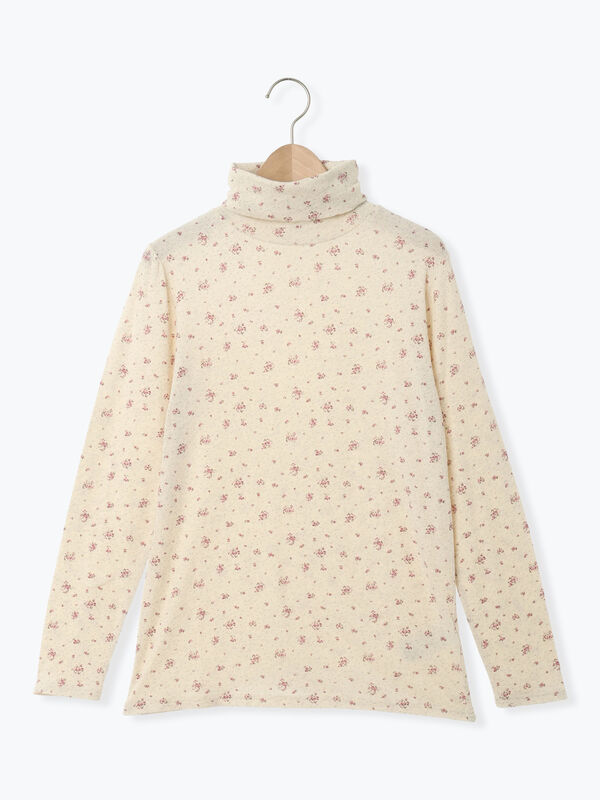 【吸湿発熱】ベア天花柄タートルネックインナー（ピンク）｜Samansa Mos2（サマンサ モスモス）通販