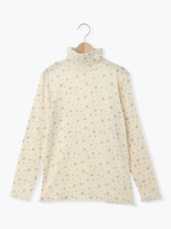 【吸湿発熱】ベア天花柄タートルネックインナー（パープル）｜Samansa Mos2（サマンサ モスモス）通販