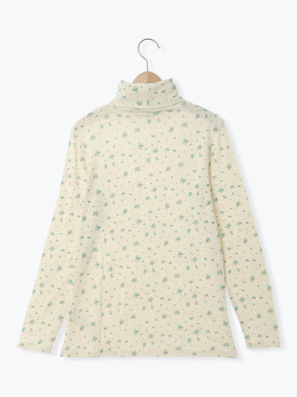 【吸湿発熱】ベア天花柄タートルネックインナー（ピンク/ベージュ/ミント/パープル）｜Samansa Mos2（サマンサ モスモス）通販