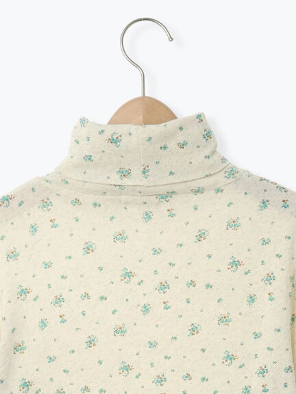 【吸湿発熱】ベア天花柄タートルネックインナー（ピンク/ベージュ/ミント/パープル）｜Samansa Mos2（サマンサ モスモス）通販