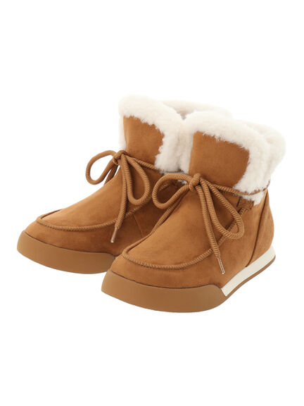 ボアスニーカーブーツ（ダークブラウン/キャメル）｜Samansa Mos2（サマンサ モスモス）通販