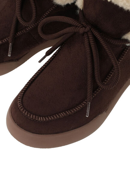 ボアスニーカーブーツ（ダークブラウン/キャメル）｜Samansa Mos2（サマンサ モスモス）通販