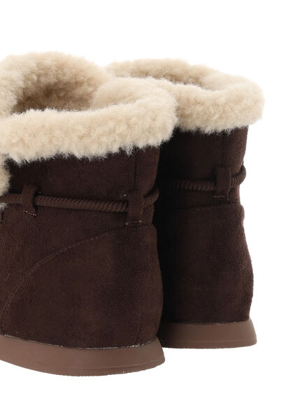 ボアスニーカーブーツ（ダークブラウン/キャメル）｜Samansa Mos2（サマンサ モスモス）通販