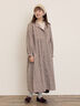 【Cross×Linen】フリルワンピース《S/Mサイズ》（チャコールグレー/ピンク/ベージュ/ブルー/キナリ）｜Samansa Mos2（サマンサ モスモス）通販