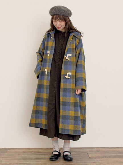 【Cross×Linen】フリルワンピース《S/Mサイズ》（チャコールグレー/ピンク/ベージュ/ブルー/キナリ）｜Samansa Mos2（サマンサ モスモス）通販