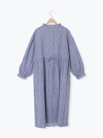 【Cross×Linen】フリルワンピース《S/Mサイズ》（チャコールグレー/ピンク/ベージュ/ブルー/キナリ）｜Samansa Mos2（サマンサ モスモス）通販