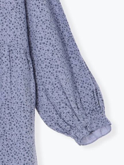 【Cross×Linen】フリルワンピース《S/Mサイズ》（チャコールグレー/ピンク/ベージュ/ブルー/キナリ）｜Samansa Mos2（サマンサ モスモス）通販