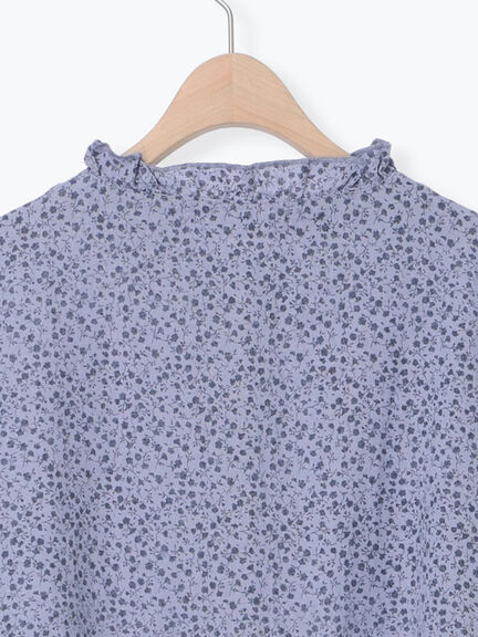 【Cross×Linen】フリルワンピース《S/Mサイズ》（チャコールグレー/ピンク/ベージュ/ブルー/キナリ）｜Samansa Mos2（サマンサ モスモス）通販