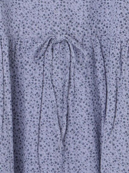 【Cross×Linen】フリルワンピース《S/Mサイズ》（チャコールグレー/ピンク/ベージュ/ブルー/キナリ）｜Samansa Mos2（サマンサ モスモス）通販