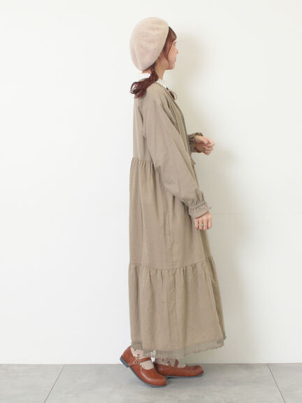 【S/Mサイズ】レースパッチワークワンピース（オフホワイト/ブラック/モカ/ブルー）｜Samansa Mos2（サマンサ モスモス）通販