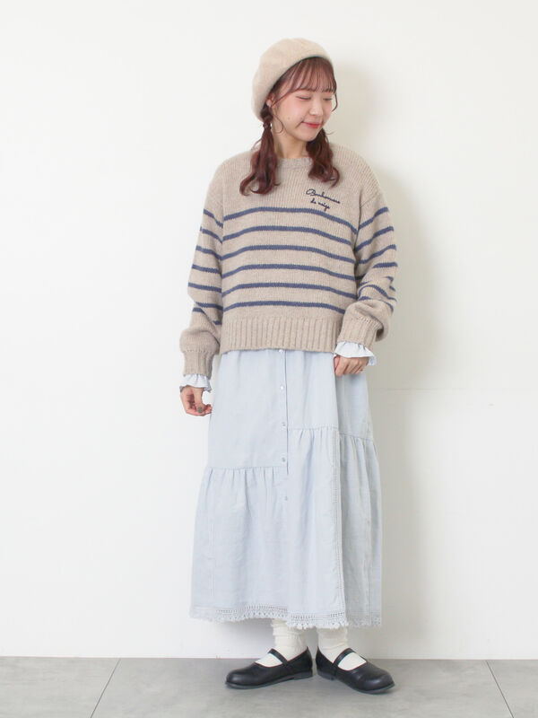 セール】 【S/Mサイズ】レースパッチワークワンピース（オフホワイト