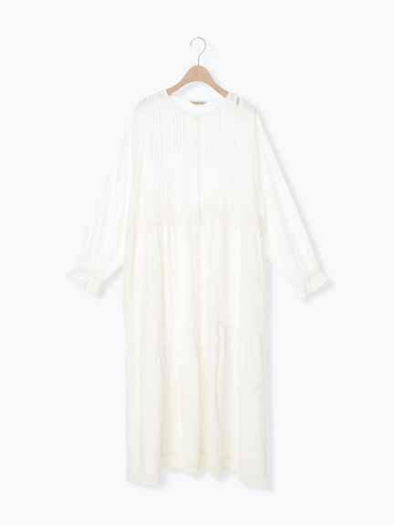 【S/Mサイズ】レースパッチワークワンピース（オフホワイト/ブラック/モカ/ブルー）｜Samansa Mos2（サマンサ モスモス）通販