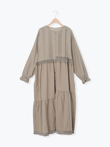 【S/Mサイズ】レースパッチワークワンピース（オフホワイト/ブラック/モカ/ブルー）｜Samansa Mos2（サマンサ モスモス）通販