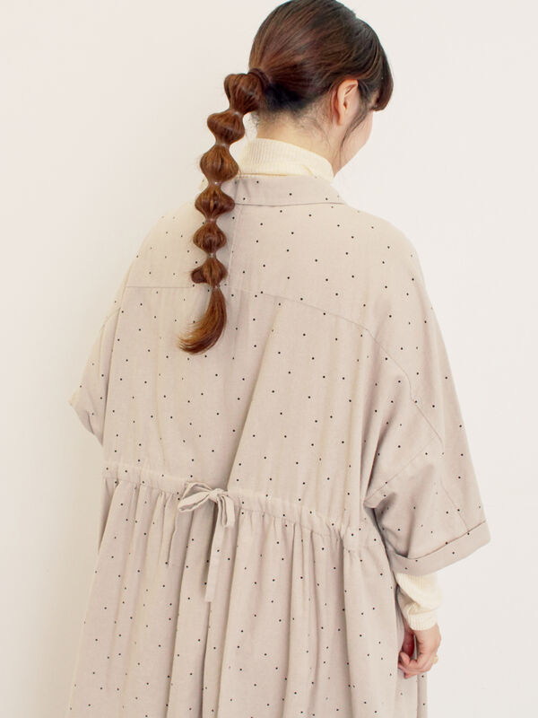 セール】 【S/Mサイズ】ドルマンスリーブギャザーワンピース（ブラック