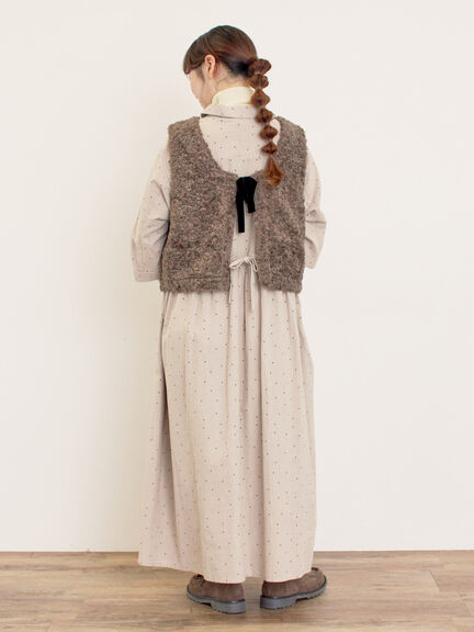 【S/Mサイズ】ドルマンスリーブギャザーワンピース（ブラック/ベージュ/モカ/ブルー）｜Samansa Mos2（サマンサ モスモス）通販