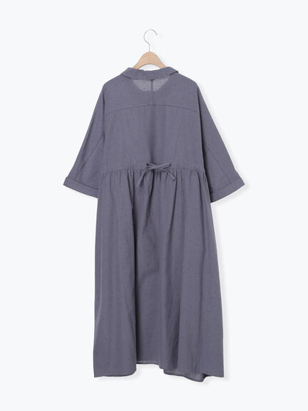 【S/Mサイズ】ドルマンスリーブギャザーワンピース（ブラック/ベージュ/モカ/ブルー）｜Samansa Mos2（サマンサ モスモス）通販