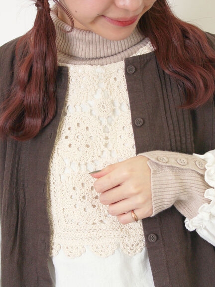 【Cross×Linen】ピンタックベスト（チャコールグレー/ピンク/キナリ）｜Samansa Mos2（サマンサ モスモス）通販