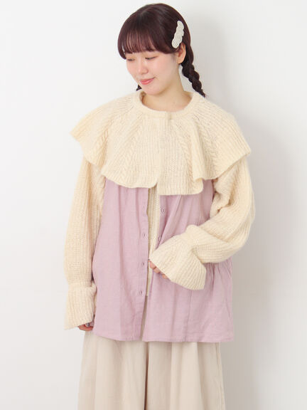 【Cross×Linen】ピンタックベスト（チャコールグレー/ピンク/キナリ）｜Samansa Mos2（サマンサ モスモス）通販