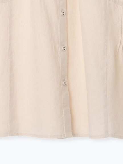 【Cross×Linen】ピンタックベスト（チャコールグレー/ピンク/キナリ）｜Samansa Mos2（サマンサ モスモス）通販