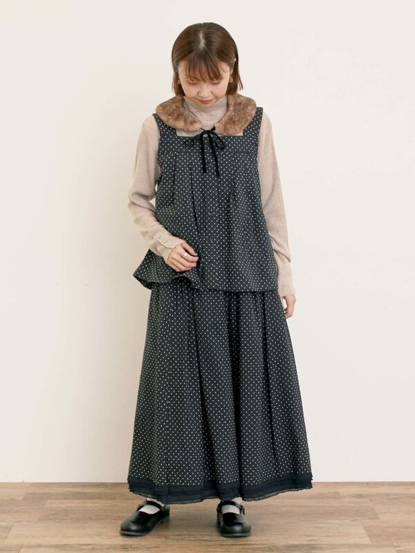 MeseMoa.　まとめ売り セール】 【ゆべし×Samansa Mos2】前後2WAYビスチェ（グレー/ブラック