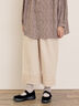 【Cross×Linen】裾フリルパンツ（キナリ）｜Samansa Mos2（サマンサ モスモス）通販