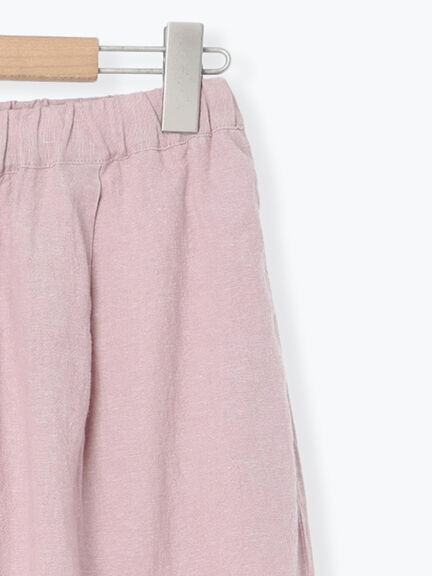 【Cross×Linen】裾フリルパンツ（チャコールグレー/ピンク/キナリ）｜Samansa Mos2（サマンサ モスモス）通販