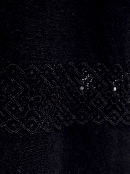 [吸湿発熱]裾レースペチパンツ（オフホワイト/ブラック/キナリ）｜Samansa Mos2（サマンサ モスモス）通販