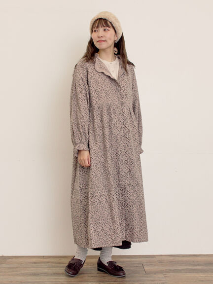 【Cross×Linen】ギャザーブラウス（チャコールグレー/ピンク/ベージュ/ブルー/キナリ）｜Samansa Mos2（サマンサ モスモス）通販