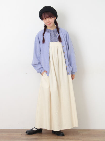 【Cross×Linen】ギャザーブラウス（チャコールグレー/ピンク/ベージュ/ブルー/キナリ）｜Samansa Mos2（サマンサ モスモス）通販