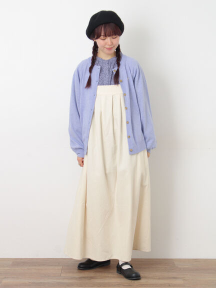 【Cross×Linen】ギャザーブラウス（チャコールグレー/ピンク/ベージュ/ブルー/キナリ）｜Samansa Mos2（サマンサ モスモス）通販