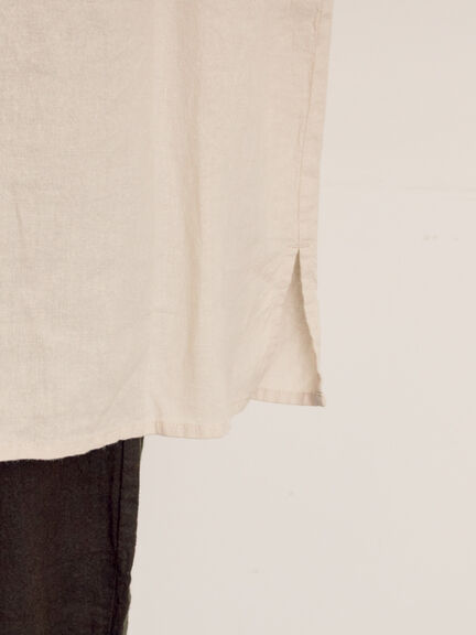 【Cross×Linen】ギャザーブラウス（チャコールグレー/ピンク/ベージュ/ブルー/キナリ）｜Samansa Mos2（サマンサ モスモス）通販