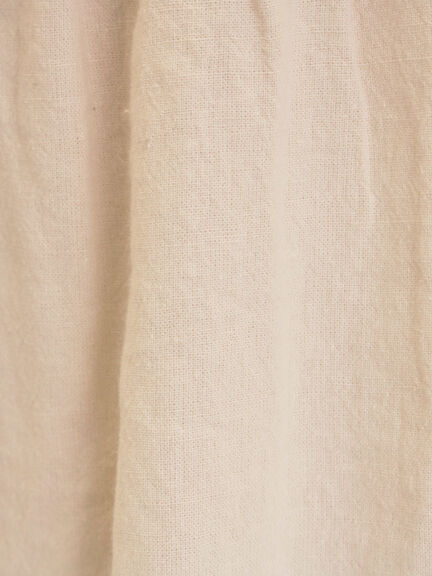 【Cross×Linen】ギャザーブラウス（チャコールグレー/ピンク/ベージュ/ブルー/キナリ）｜Samansa Mos2（サマンサ モスモス）通販