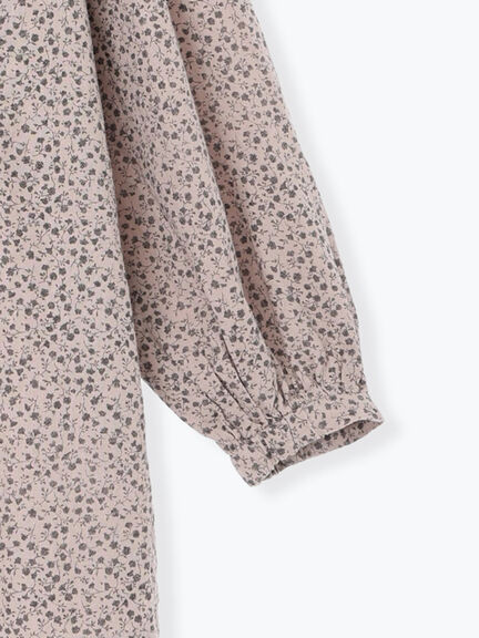 【Cross×Linen】ギャザーブラウス（チャコールグレー/ピンク/ベージュ/ブルー/キナリ）｜Samansa Mos2（サマンサ モスモス）通販