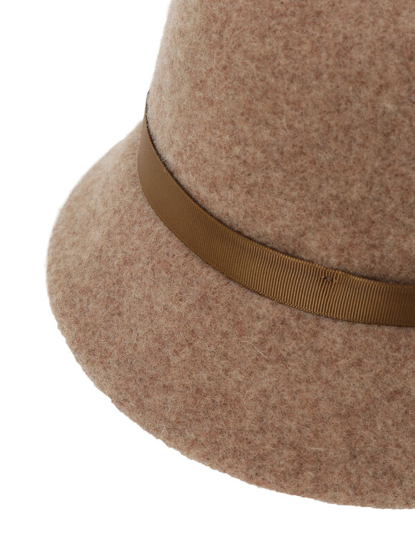 セール】 【消臭効果】バックリボンレトロハット（ベージュ/ブラウン