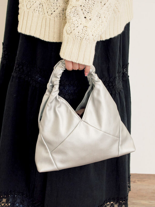 トライアングルミニバッグ（シルバー/ブラック/バッグ/バッグ・ポーチ