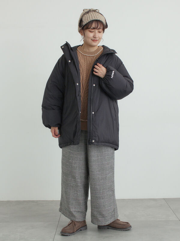 KELTY×Samansa Mos2】インサレーションミドルコート（ブラック/ミント