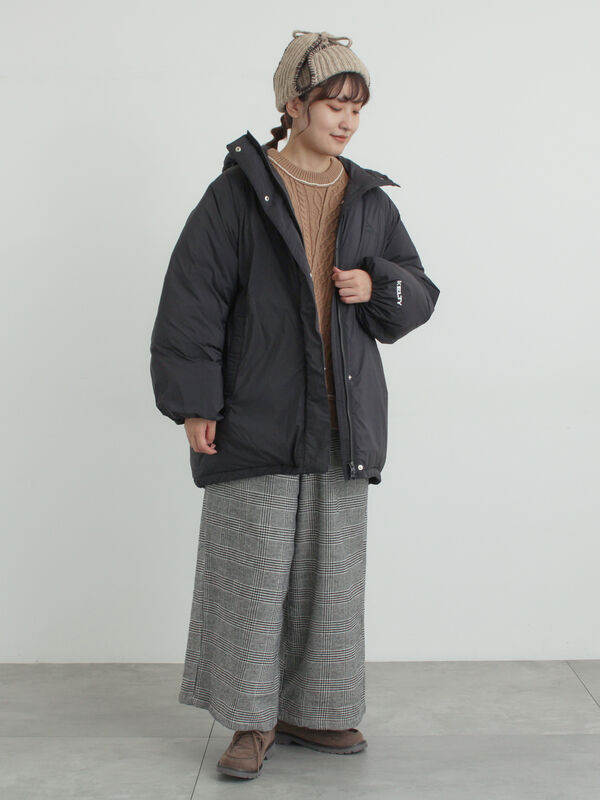 KELTY×Samansa Mos2】インサレーションミドルコート（ブラック/ミント