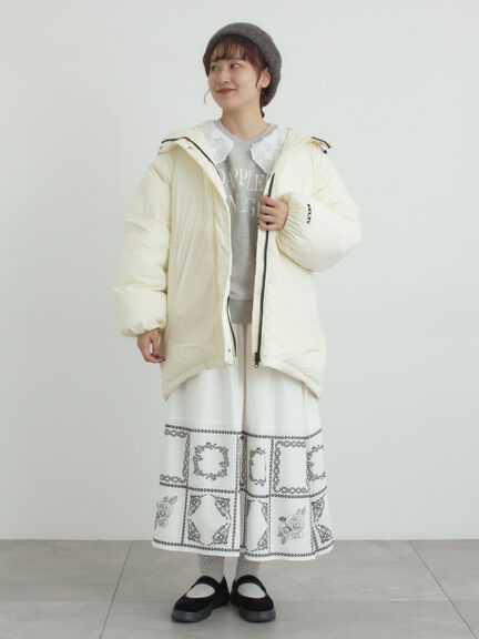 【KELTY×Samansa Mos2】インサレーションミドルコート（ブラック/ミント/クリーム）｜Samansa Mos2（サマンサ モスモス）通販