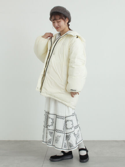 【KELTY×Samansa Mos2】インサレーションミドルコート（ブラック/ミント/クリーム）｜Samansa Mos2（サマンサ モスモス）通販