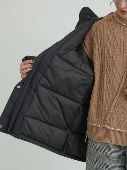 【KELTY×Samansa Mos2】インサレーションミドルコート（ブラック/ミント/クリーム）｜Samansa Mos2（サマンサ モスモス）通販