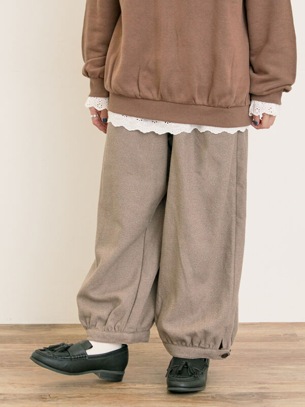 セール】 【M/Lサイズ】チェック柄アソートバルーンパンツ（ブラック