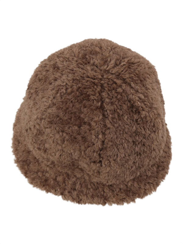 セール】 【消臭効果/2WAY】リボン付ボアハット（ベージュ/ブラウン