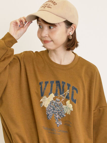 トップス kanasora ひんやり/洗える/S-LL】袖ねじりシルケットトップス（カットソー