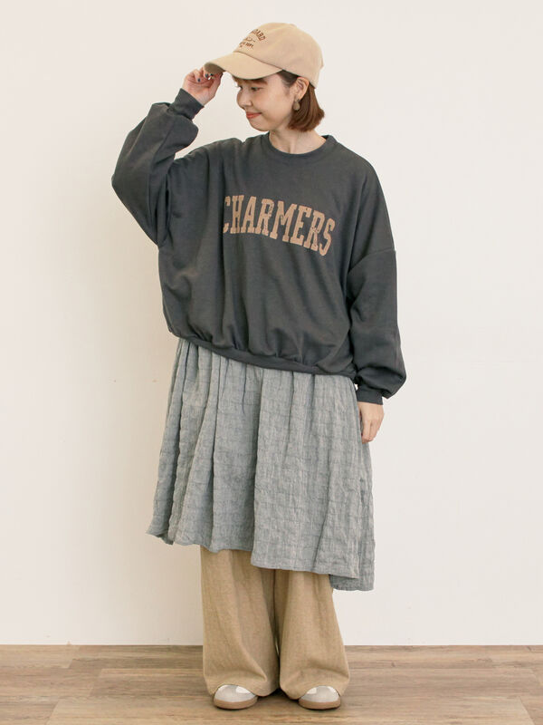 セール】 【M/Lサイズ】ツータックゆるストレートパンツ