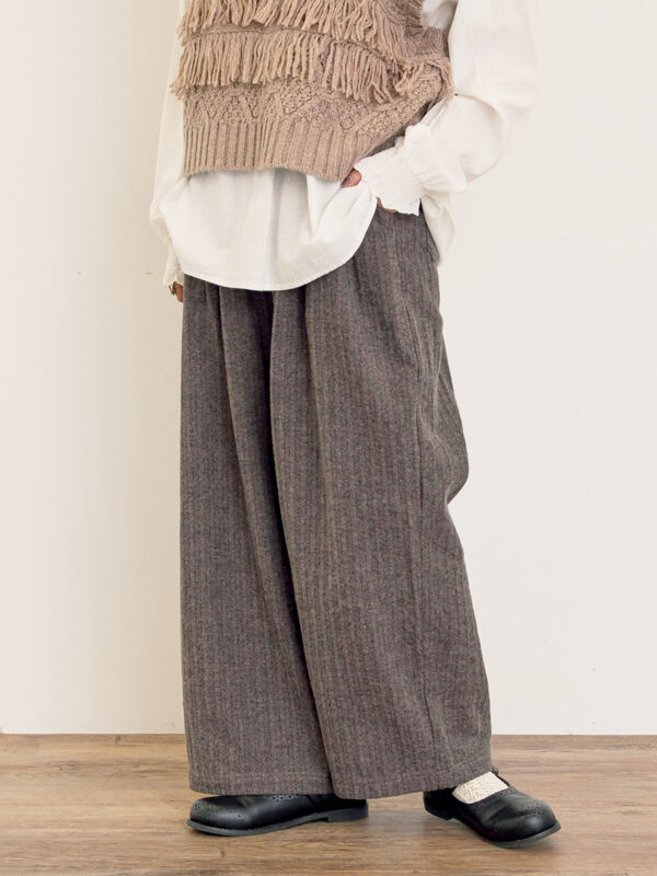 2脚まとめ買い みっちょん 楊柳2タックスラックスパンツ｜MEN｜251HST31-434E｜AZUL BY MOUSSY