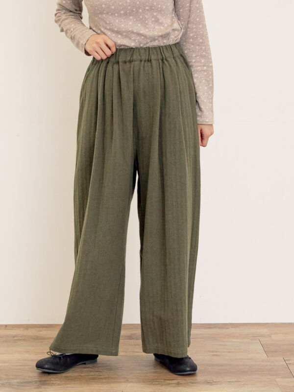 セール】 【M/Lサイズ】ツータックゆるストレートパンツ