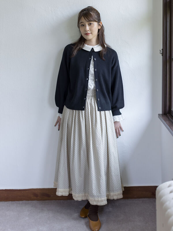 セール】 【ゆべし×Samansa Mos2】マルチWAYニット（ブラック/レッド