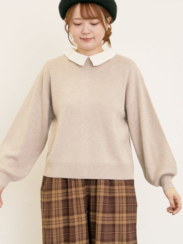 セール】 【ゆべし×Samansa Mos2】マルチWAYニット（ブラック/レッド